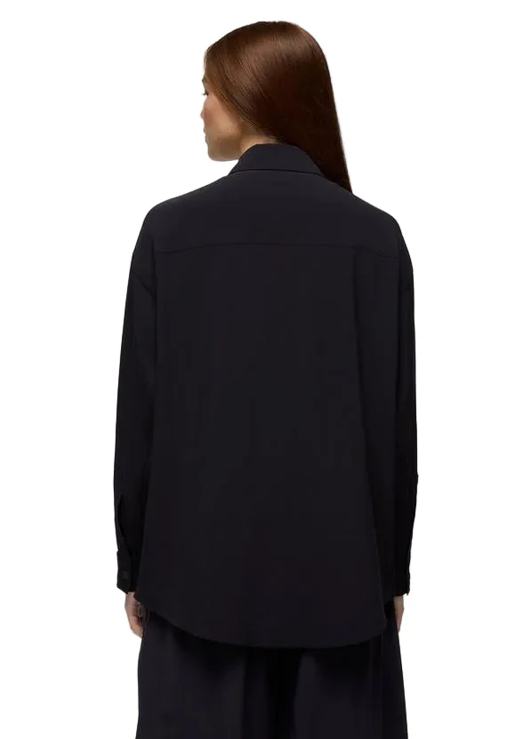 WOMEN'S PRANA RAILAY OVERSIZED BUTTON DOWN | BLACK - Image 2