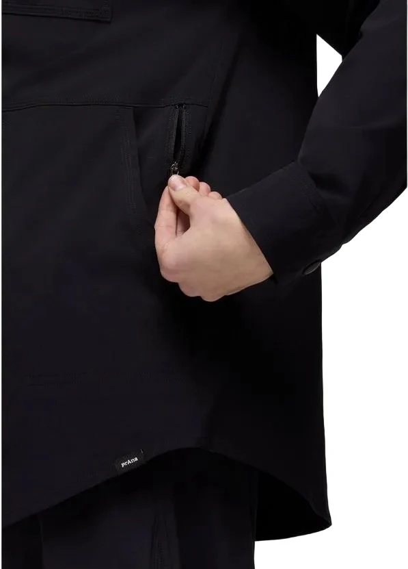 WOMEN'S PRANA RAILAY OVERSIZED BUTTON DOWN | BLACK - Image 4