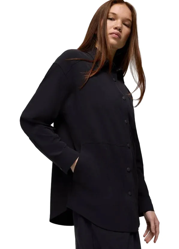 WOMEN'S PRANA RAILAY OVERSIZED BUTTON DOWN | BLACK - Image 5