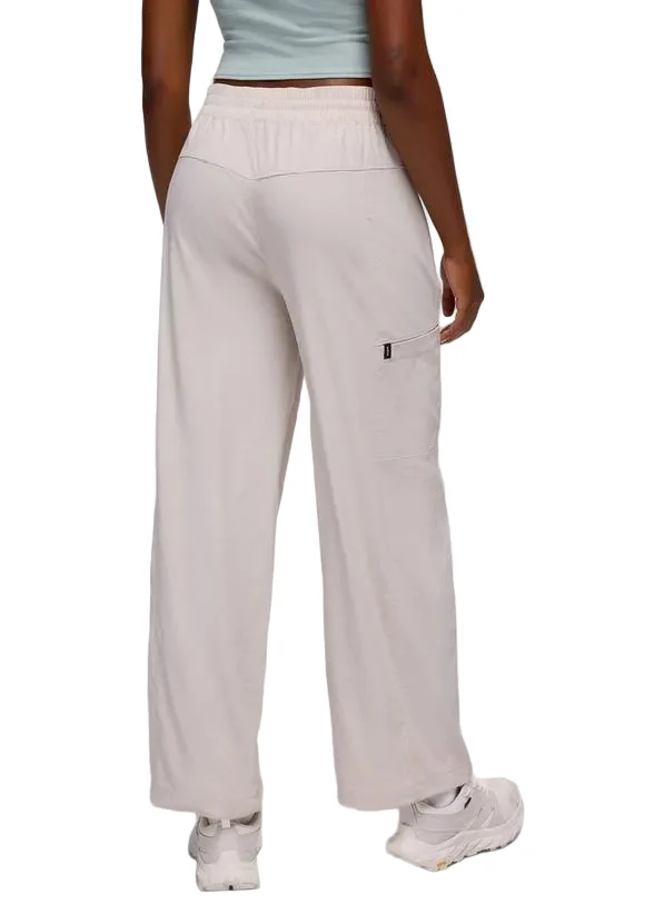 WOMEN'S PRANA SEND OFF HIGH RISE WIDE LEG PANT | ALMOND - Image 2