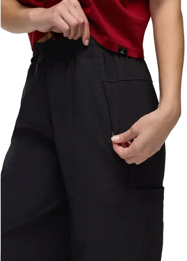 WOMEN'S PRANA SEND OFF HIGH RISE WIDE LEG PANT | BLACK - Image 3