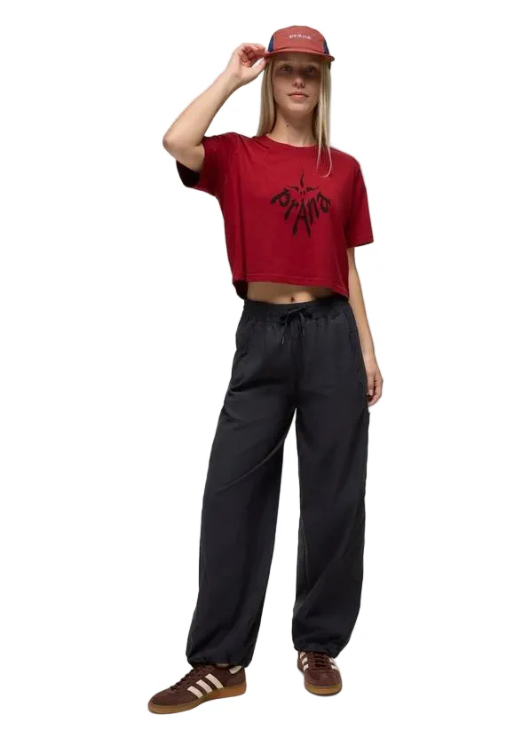WOMEN'S PRANA SEND OFF HIGH RISE WIDE LEG PANT | BLACK - Image 6