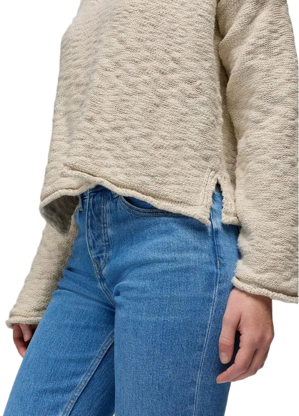 WOMEN'S PRANA SUNSHINE SUNSET SWEATER | BEACH PEBBLE - Image 4