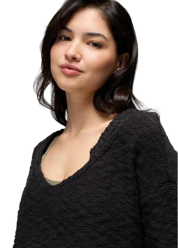 WOMEN'S PRANA SUNSHINE SUNSET SWEATER | BLACK - Image 3