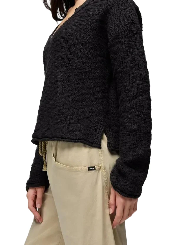 WOMEN'S PRANA SUNSHINE SUNSET SWEATER | BLACK - Image 4