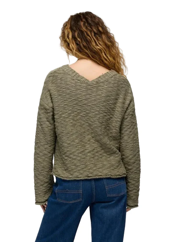 WOMEN'S PRANA SUNSHINE SUNSET SWEATER | SAGE - Image 2