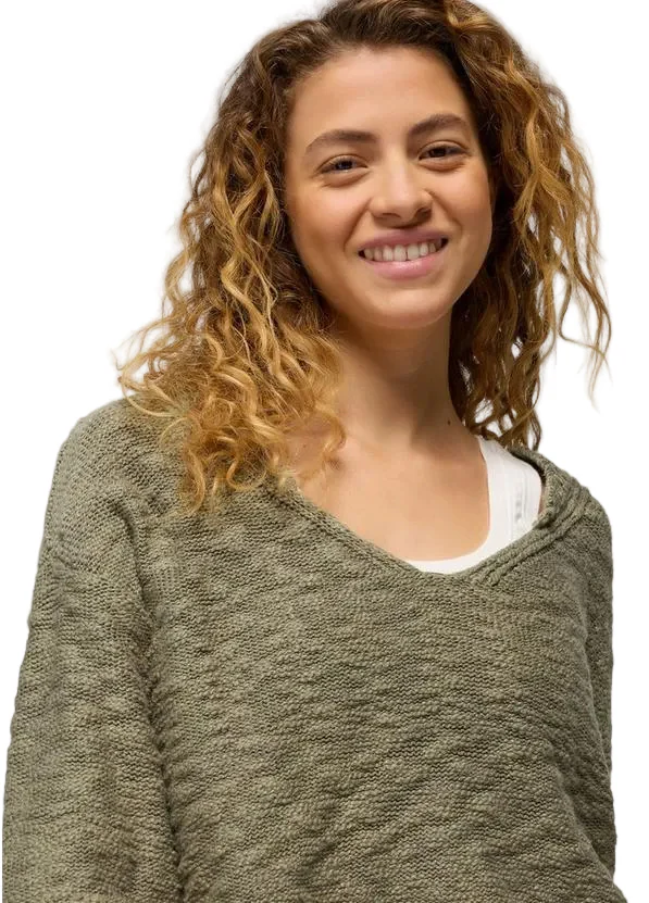 WOMEN'S PRANA SUNSHINE SUNSET SWEATER | SAGE - Image 3