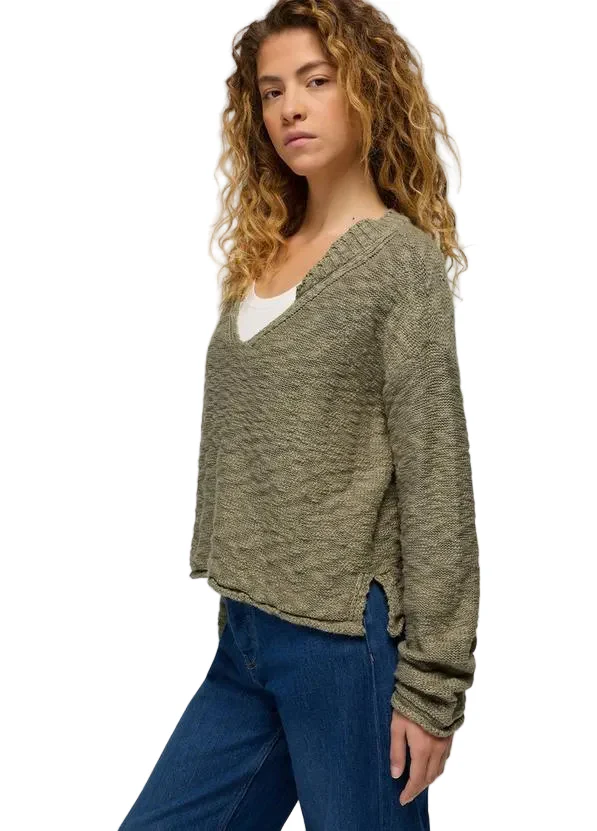 WOMEN'S PRANA SUNSHINE SUNSET SWEATER | SAGE - Image 4