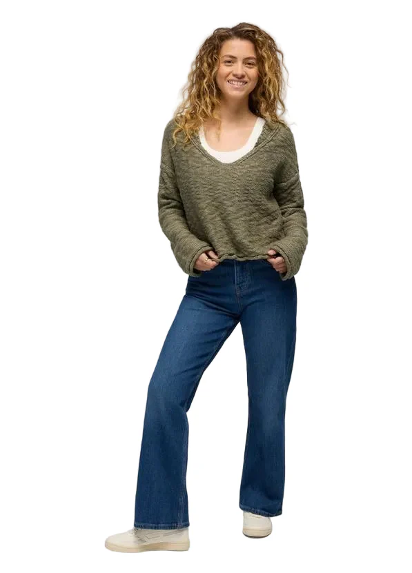 WOMEN'S PRANA SUNSHINE SUNSET SWEATER | SAGE - Image 5
