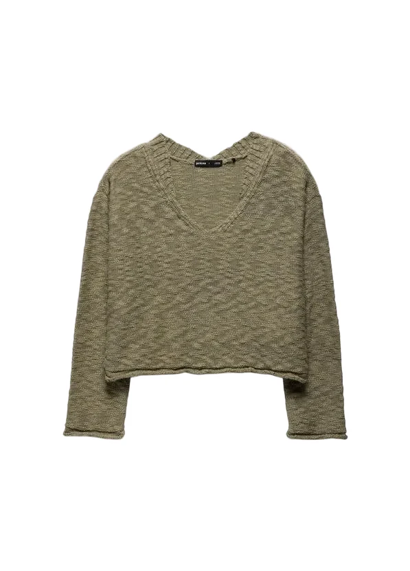 WOMEN'S PRANA SUNSHINE SUNSET SWEATER | SAGE - Image 6