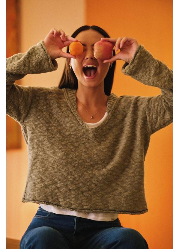 WOMEN'S PRANA SUNSHINE SUNSET SWEATER | SAGE - Image 7