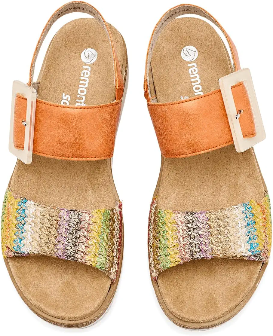 WOMEN'S REMONTE JOCELYN 62 | GOLD-MULTI | ORANGE - Image 6