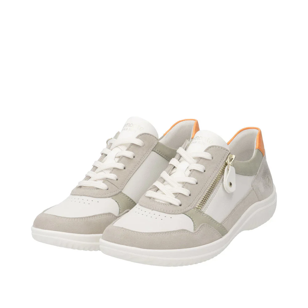 WOMEN'S REMONTE LOUANN 06 | LEHM / OFF WHITE / SALBEI / MUSCHEL / ORANGE - Image 8