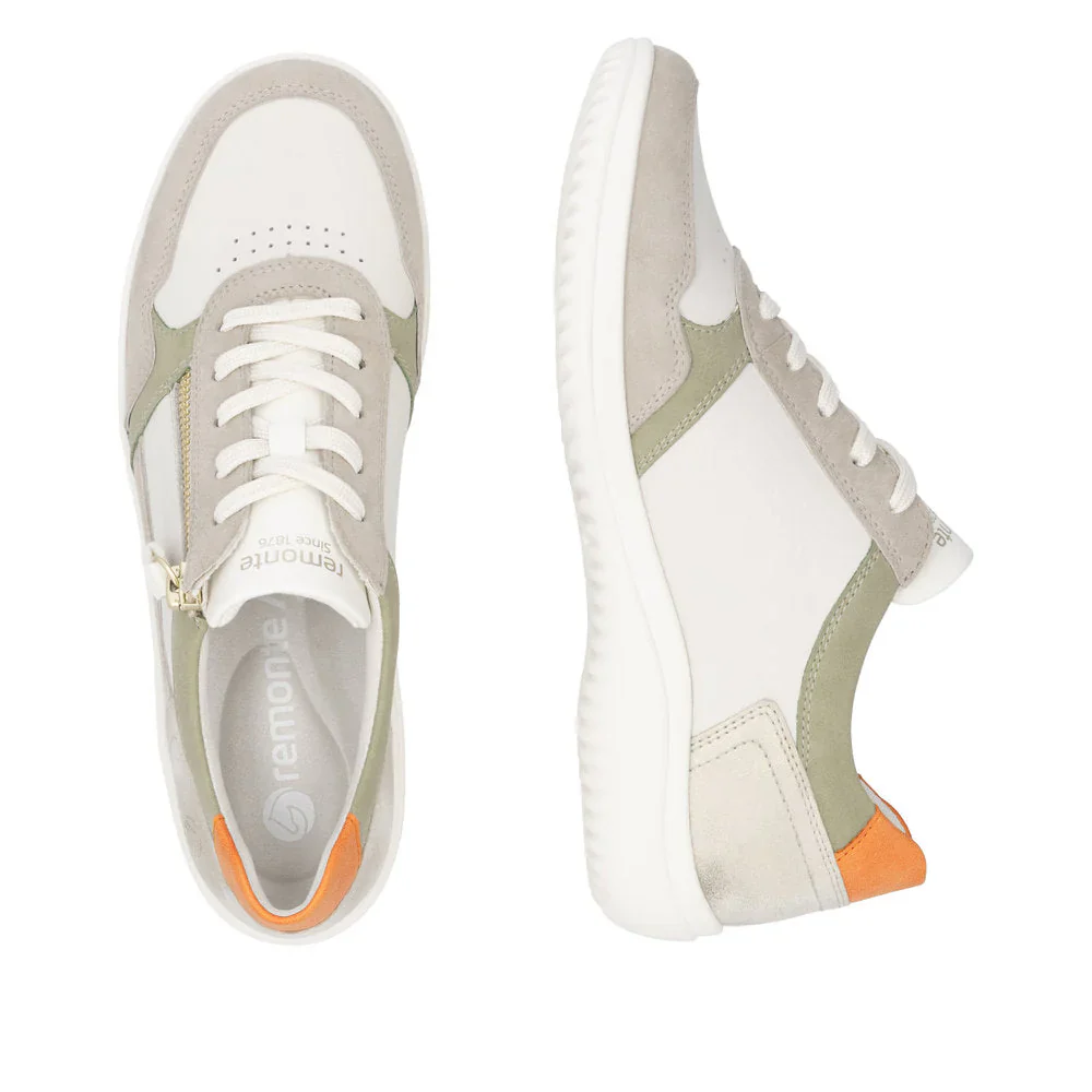 WOMEN'S REMONTE LOUANN 06 | LEHM / OFF WHITE / SALBEI / MUSCHEL / ORANGE - Image 9