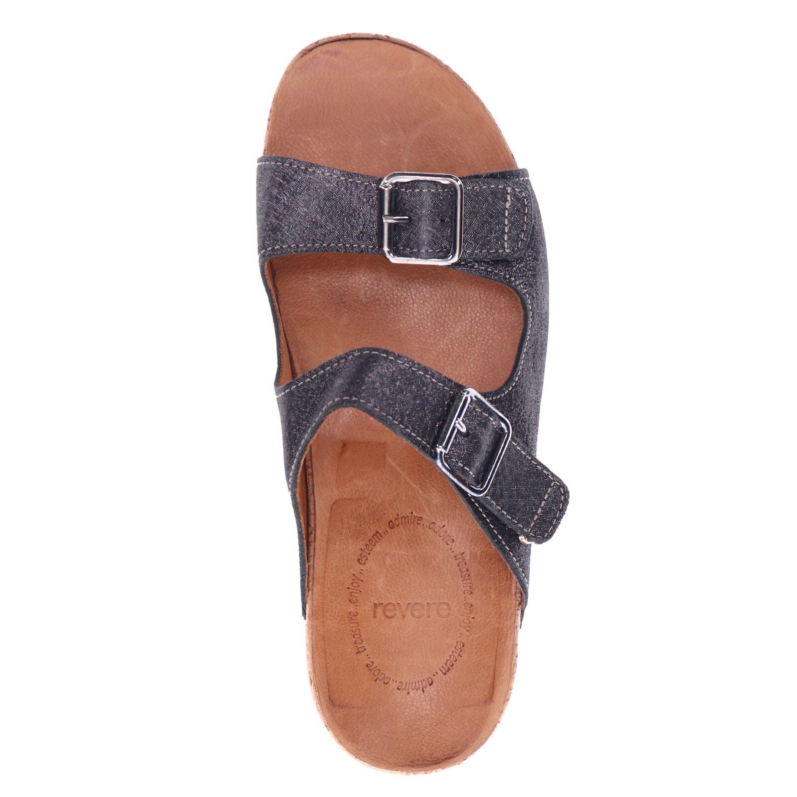 WOMEN'S REVERE BRIGHTON SANDAL | BLACK LINEN - Image 4