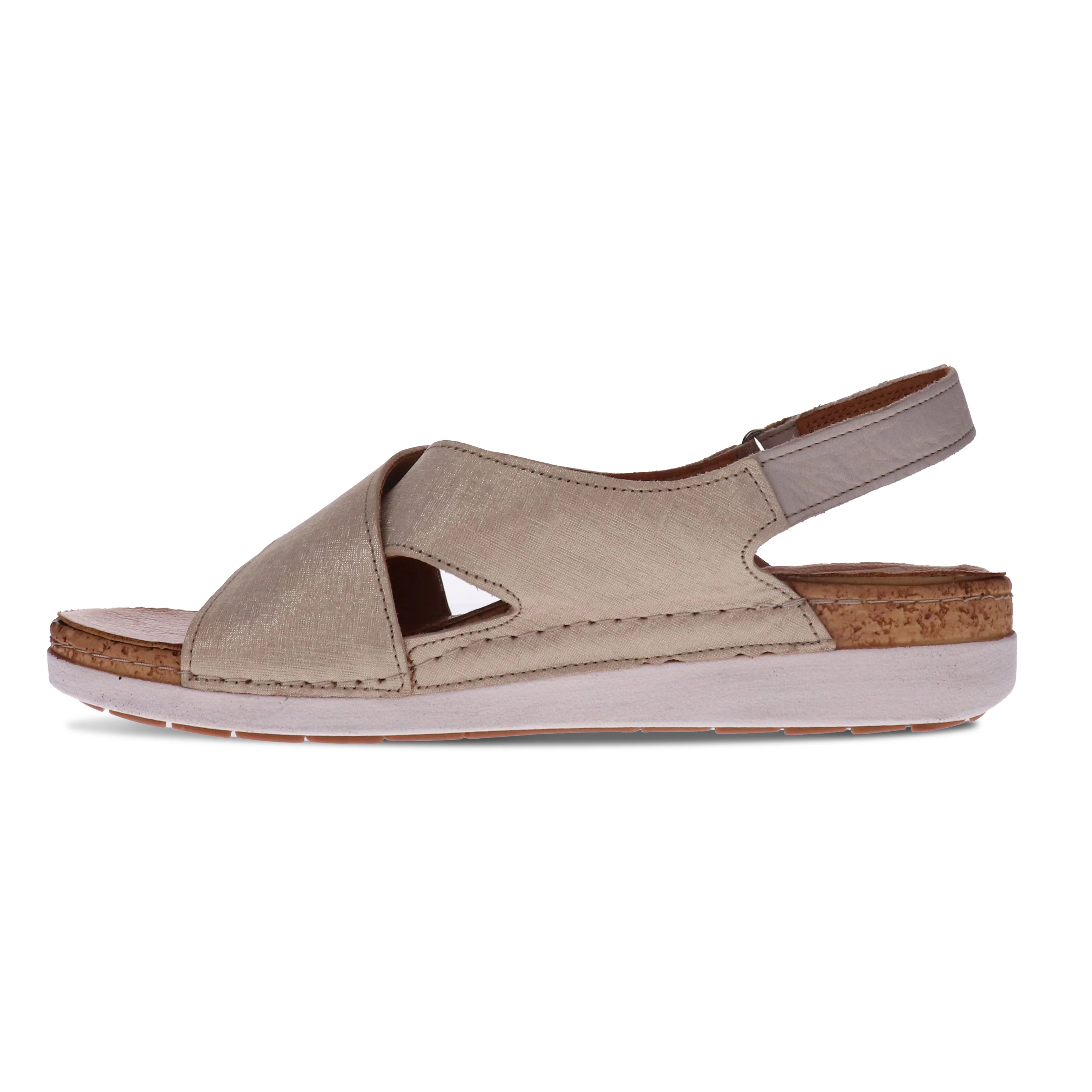 WOMEN'S REVERE COTTESLOE SANDAL | GOLD LINEN - Image 2