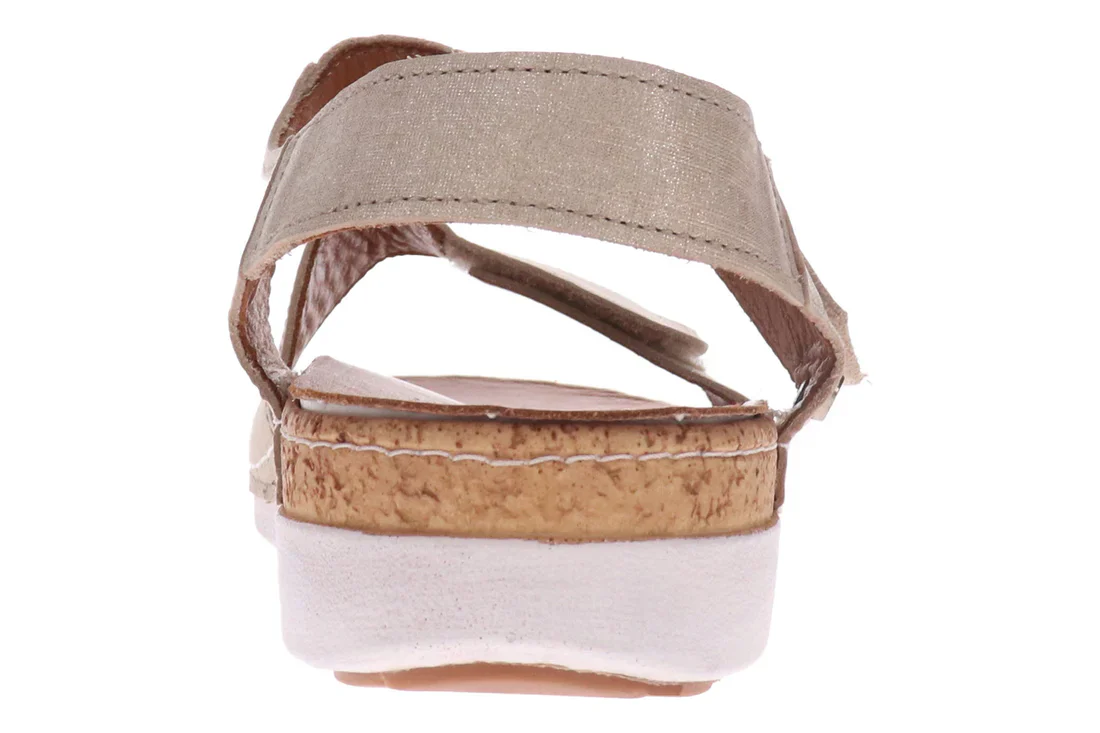 WOMEN'S REVERE GEORGIA SANDAL | GOLDEN LINEN - Image 5