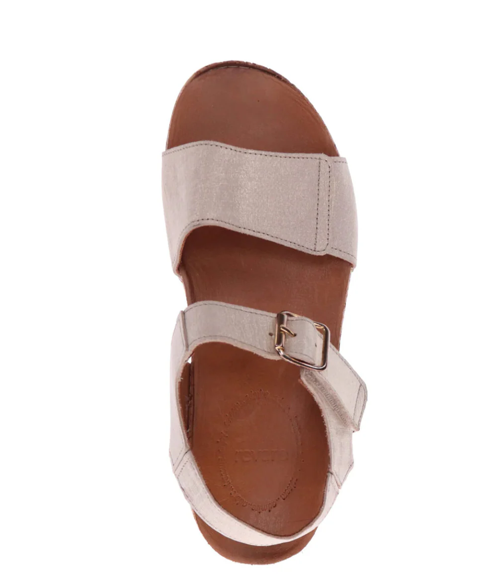 WOMEN'S REVERE GEORGIA SANDAL | GOLDEN LINEN - Image 6