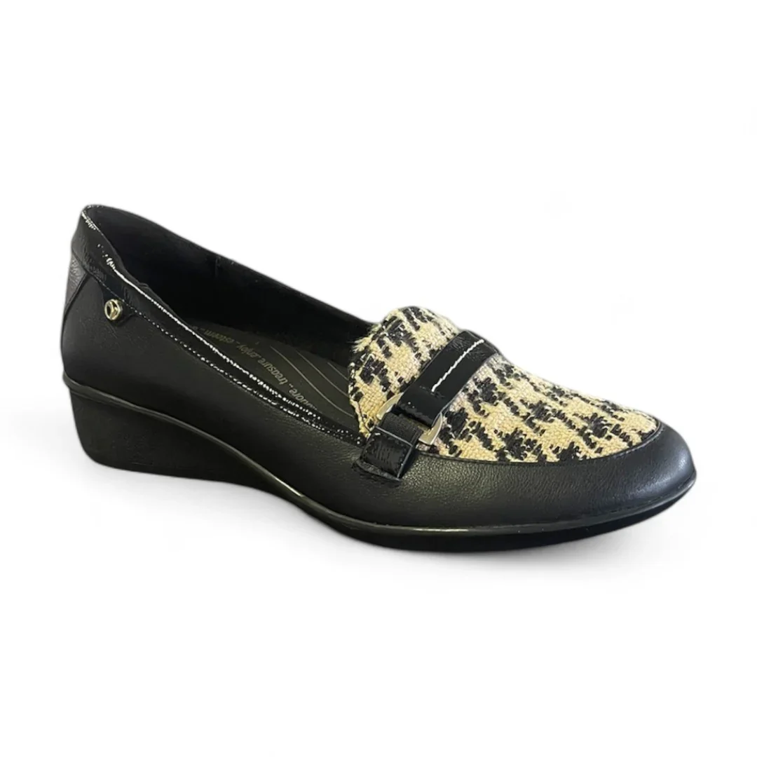 WOMEN'S REVERE MONTMARTE WEDGE LOAFER | HOUNDSTOOTH - Image 3