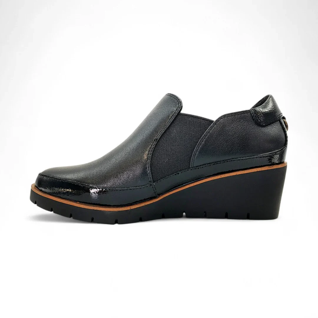 WOMEN'S REVERE MYKONOS WEDGE LOAFER | BLACK - Image 2