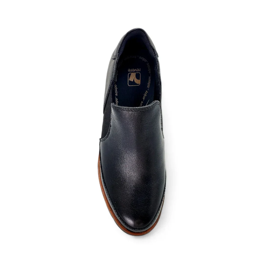 WOMEN'S REVERE MYKONOS WEDGE LOAFER | BLACK - Image 4