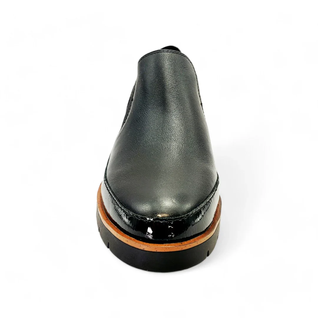 WOMEN'S REVERE MYKONOS WEDGE LOAFER | BLACK - Image 6