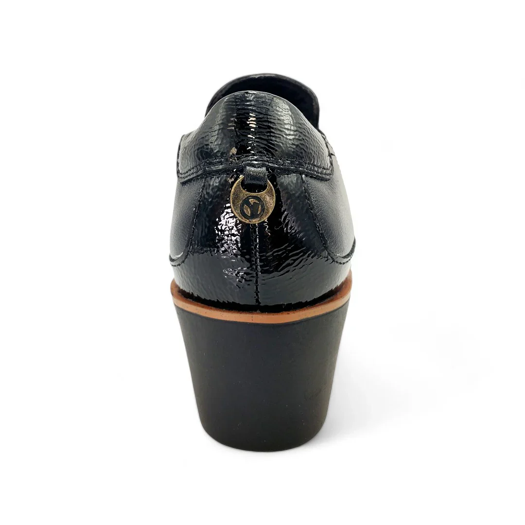 WOMEN'S REVERE MYKONOS WEDGE LOAFER | BLACK - Image 7