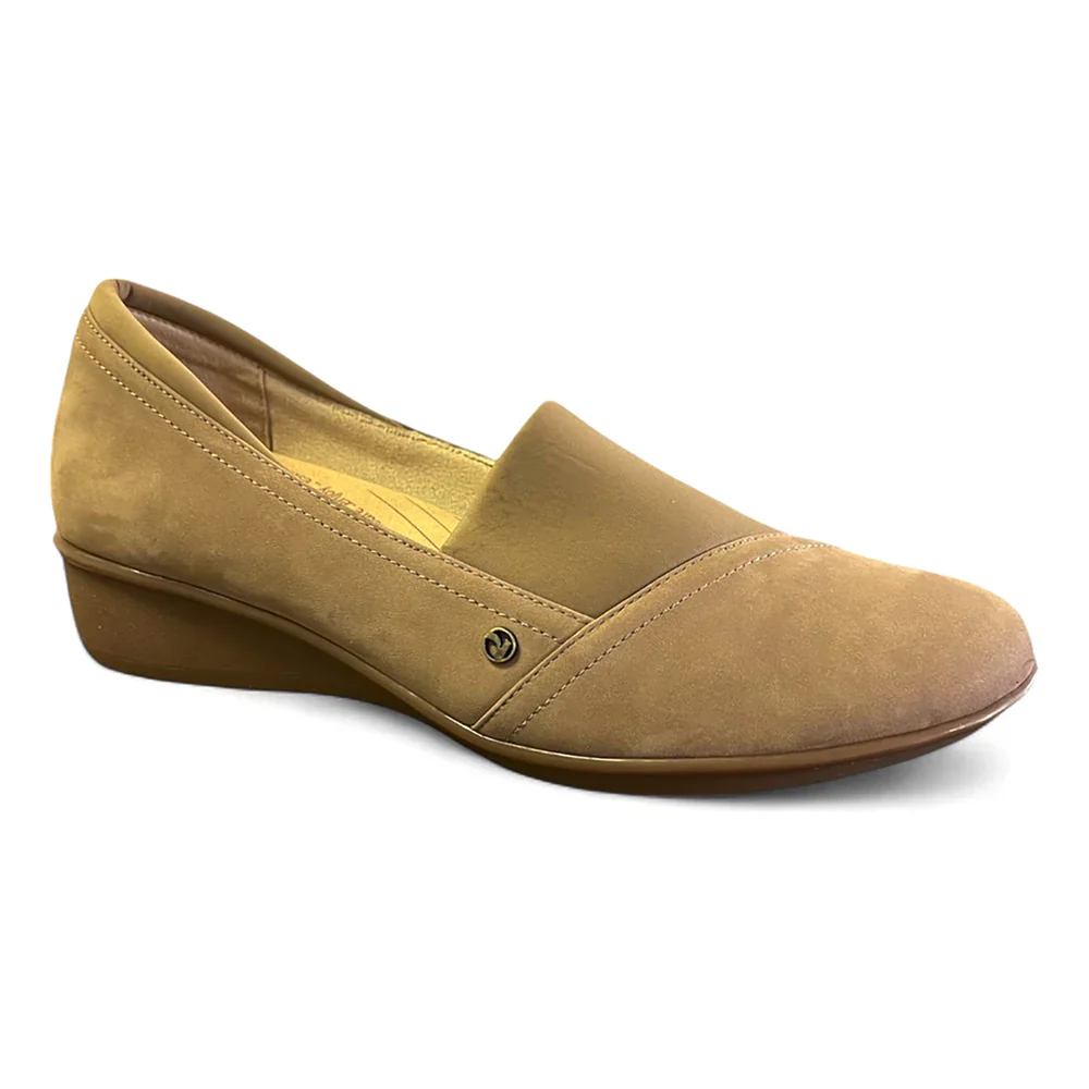 WOMEN'S REVERE NAPLES STRETCH LOAFER | TOFFEE NUBUCK - Image 3