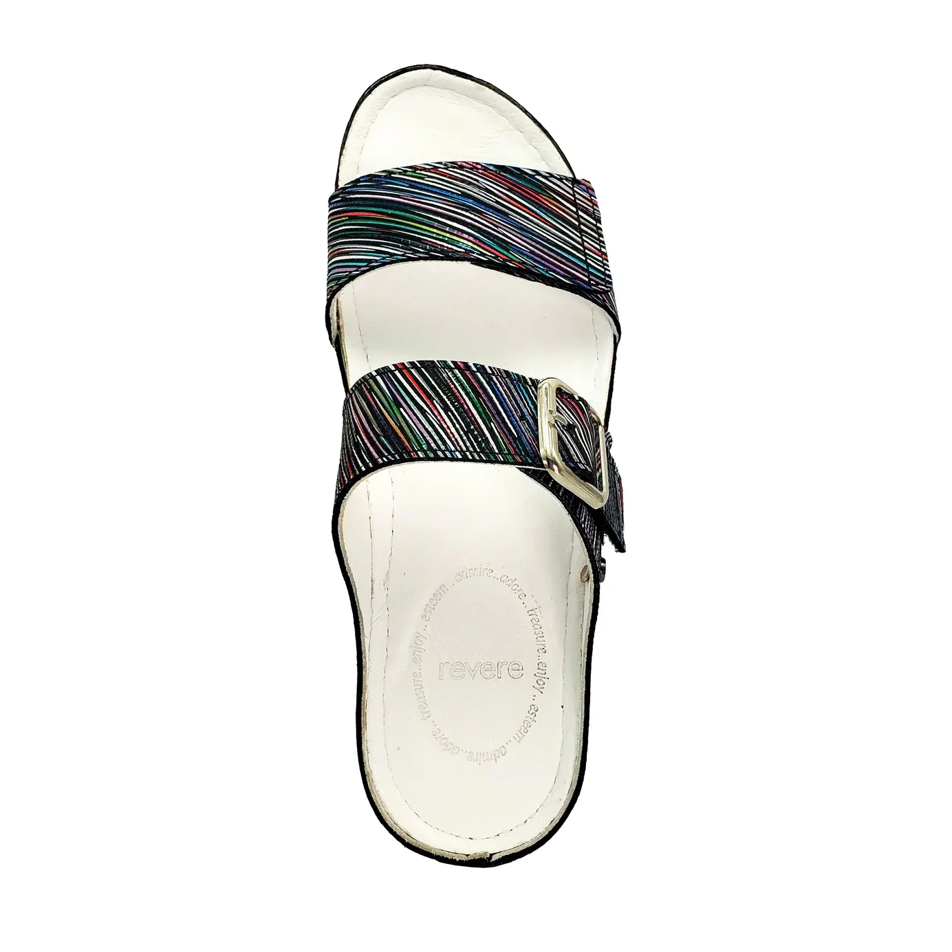 WOMEN'S REVERE PALMA SANDAL | BLACK STRIPE - Image 5