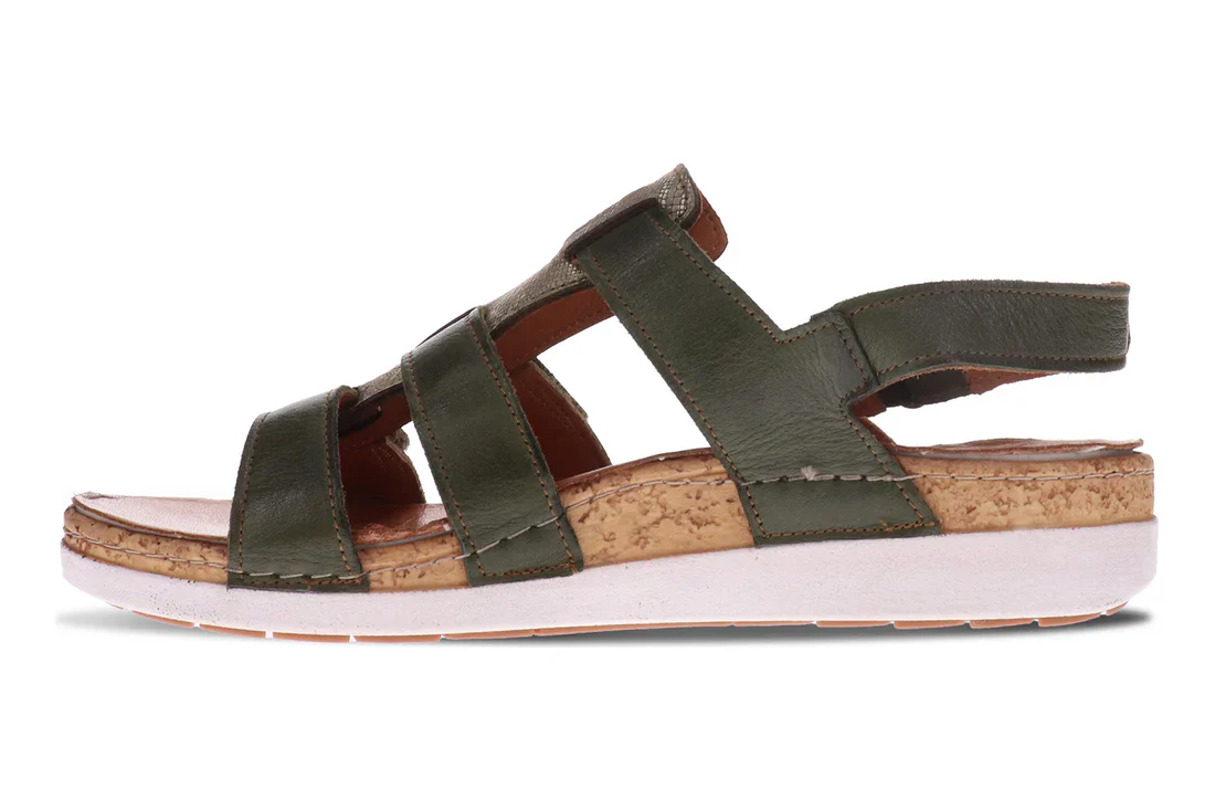 WOMEN'S REVERE SANTORINI SANDAL | KHAKI - Image 3