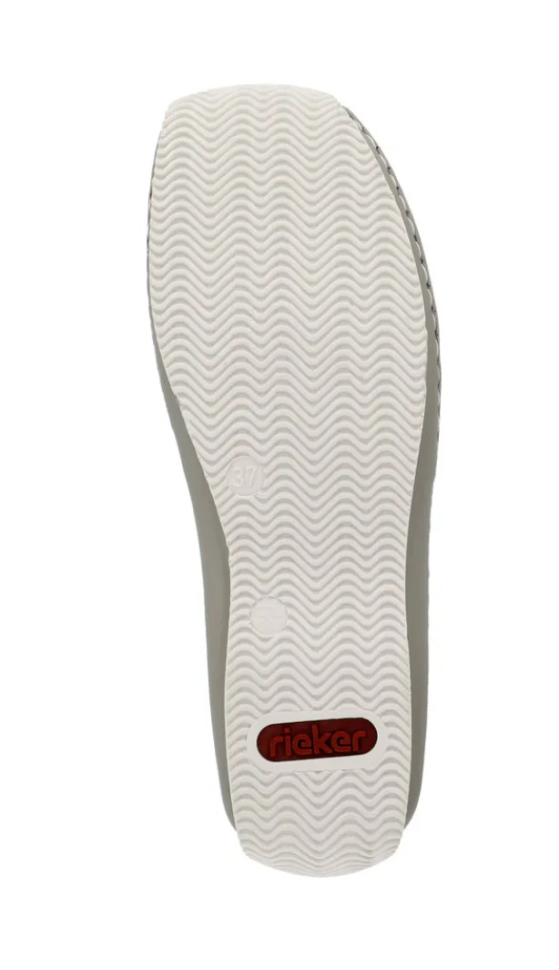 WOMEN'S RIEKER CELIA 89 LEATHER SLIP-ON | BEIGE - Image 6