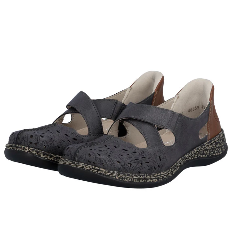 WOMEN'S RIEKER DAISY 52 | BASALT | CAYENNE - Image 4