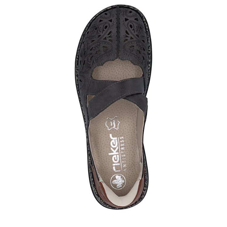 WOMEN'S RIEKER DAISY 52 | BASALT | CAYENNE - Image 6