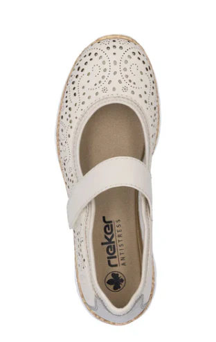 WOMEN'S RIEKER NIKITA 99 | PERLE / CEMENT / PERLCREME - Image 4