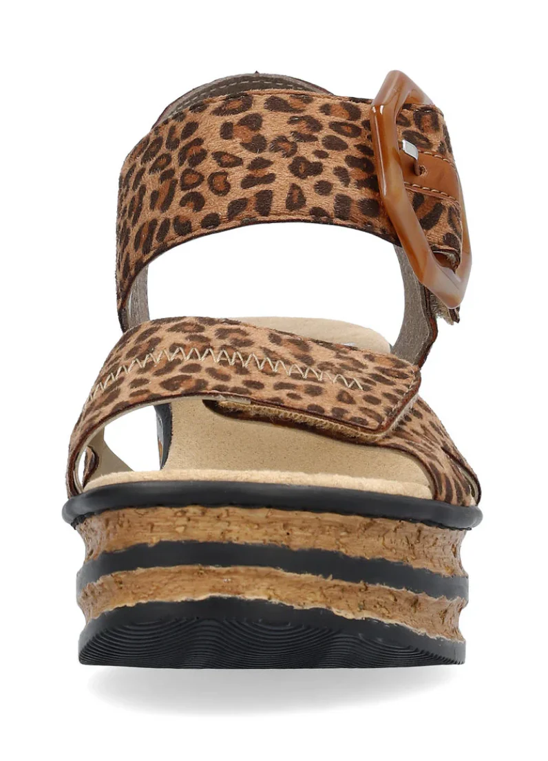 WOMEN'S RIEKER ROSE 76 WEDGE | LEO-NUSS / CAYENNE - Image 4