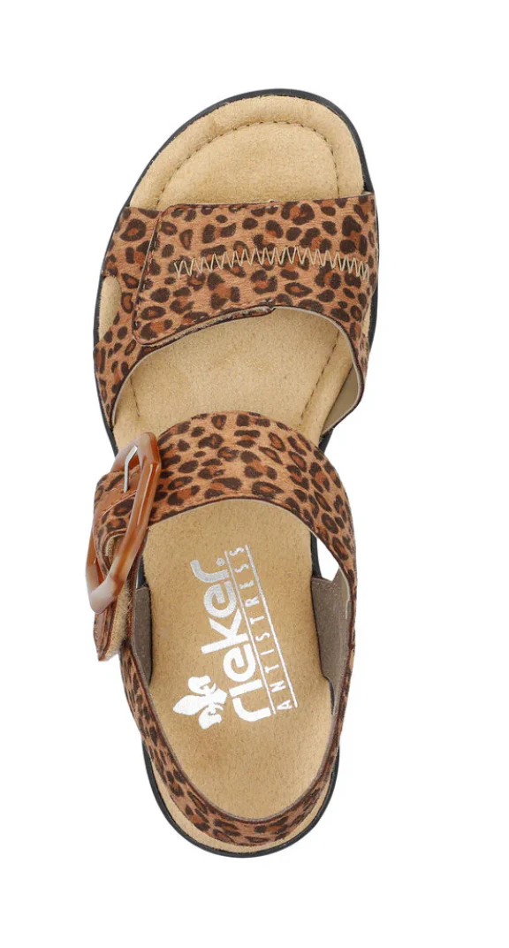 WOMEN'S RIEKER ROSE 76 WEDGE | LEO-NUSS / CAYENNE - Image 6