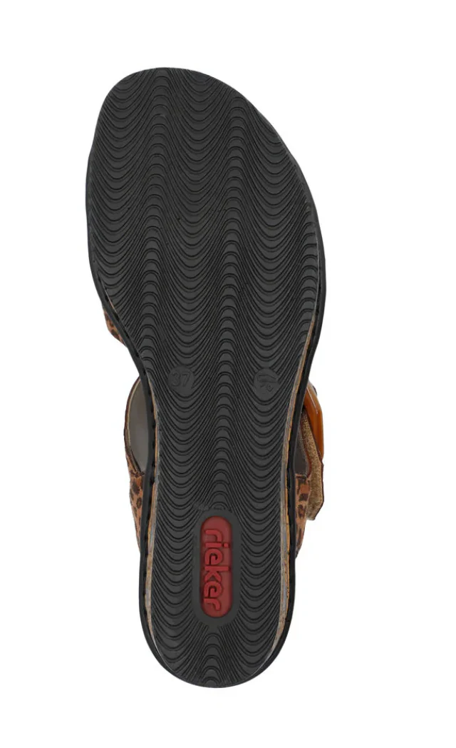 WOMEN'S RIEKER ROSE 76 WEDGE | LEO-NUSS / CAYENNE - Image 7