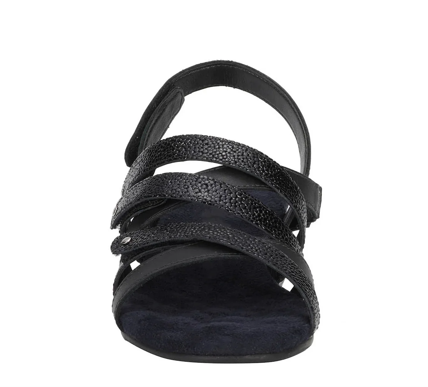 ROS HOMMERSON WOMEN'S BREEZE SANDAL | BLACK PEBBLE PATENT LEATHER - Image 4