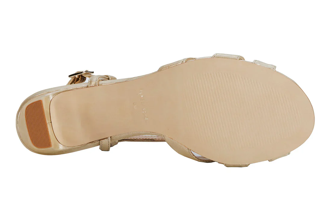 WOMEN'S ROS HOMMERSON LEANDRA HEEL | GOLD SPARKLE LEATHER - Image 7