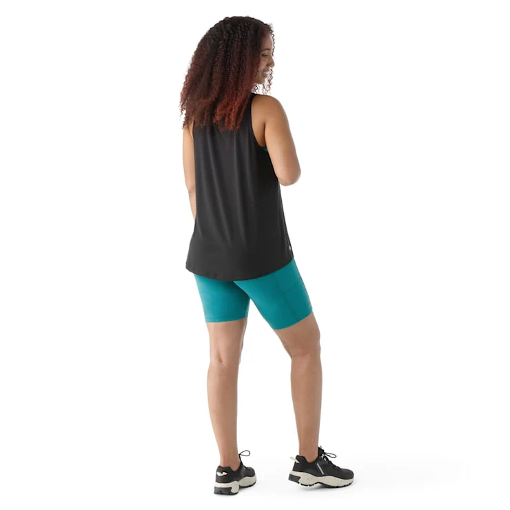 WOMEN'S SMARTWOOL ACTIVE ULTRALIGHT HIGH NECK TANK | BLACK - Image 2