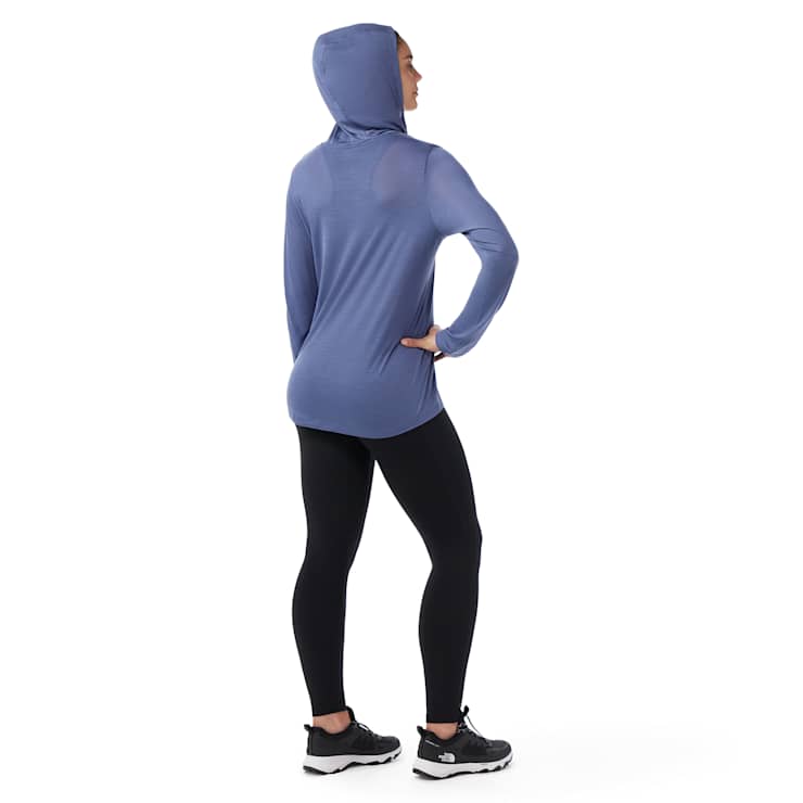WOMEN'S SMARTWOOL ACTIVE ULTRALITE HOODIE | NIGHTFALL BLUE - Image 3