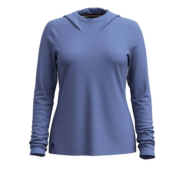 WOMEN'S SMARTWOOL ACTIVE ULTRALITE HOODIE | NIGHTFALL BLUE - Image 4