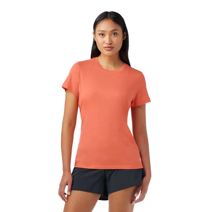 WOMEN'S SMARTWOOL MERINO SHORT SLEEVE TEE | CORAL REEF - Image 2
