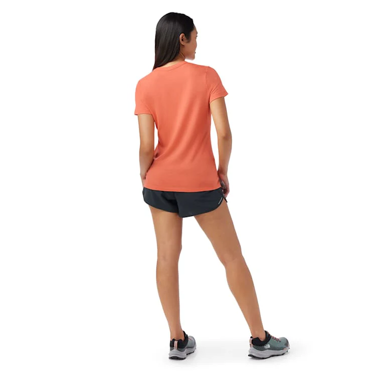 WOMEN'S SMARTWOOL MERINO SHORT SLEEVE TEE | CORAL REEF - Image 3