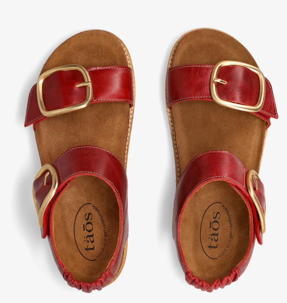 WOMEN'S TAOS ON THE DOUBLE SANDAL | RED - Image 4