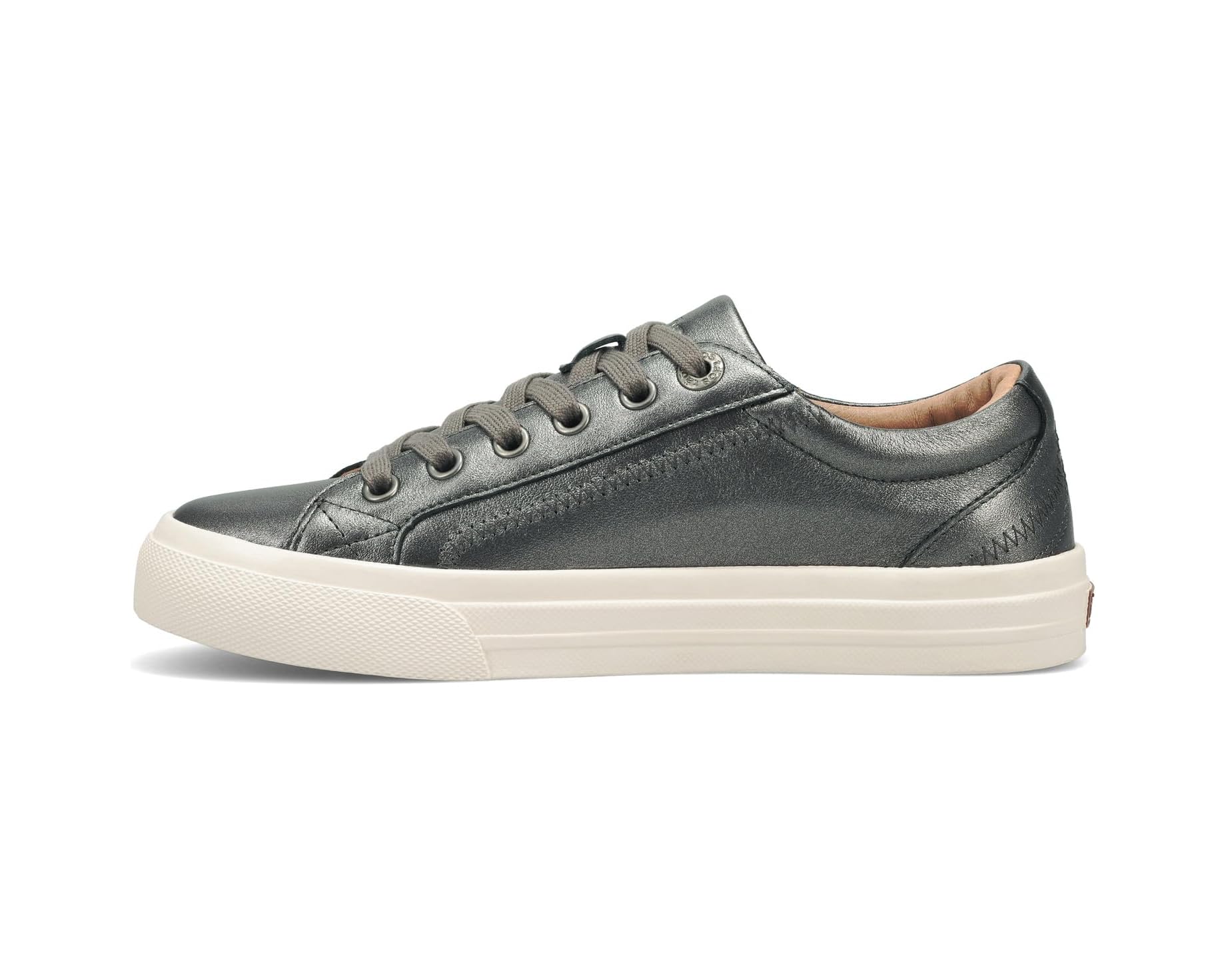 WOMEN'S TAOS PLIM SOUL LUX SNEAKER | PEWTER LEATHER - Image 3