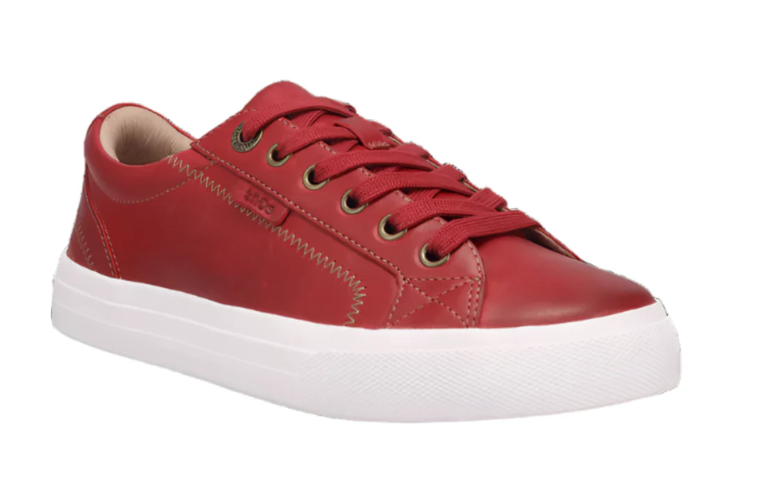 WOMEN'S TAOS PLIM SOUL LUX SNEAKER | RED LEATHER - Image 4