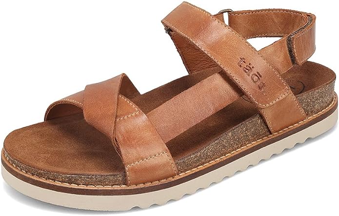 WOMEN'S TAOS SIDEWAYS SANDAL | CARAMEL - Image 2