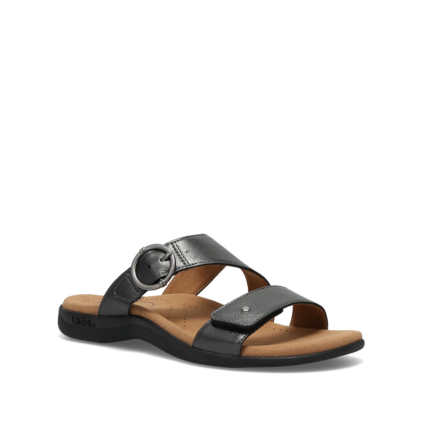WOMEN'S TAOS WESTSIDE SANDAL | BLACK METALLIC - Image 3