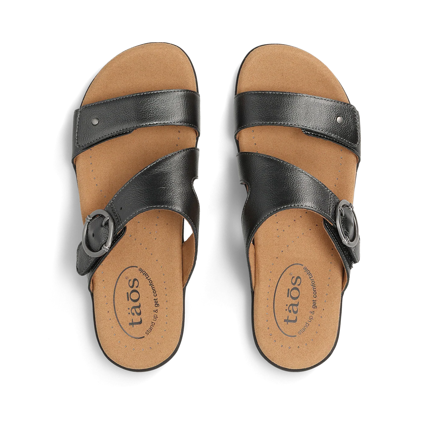 WOMEN'S TAOS WESTSIDE SANDAL | BLACK METALLIC - Image 5